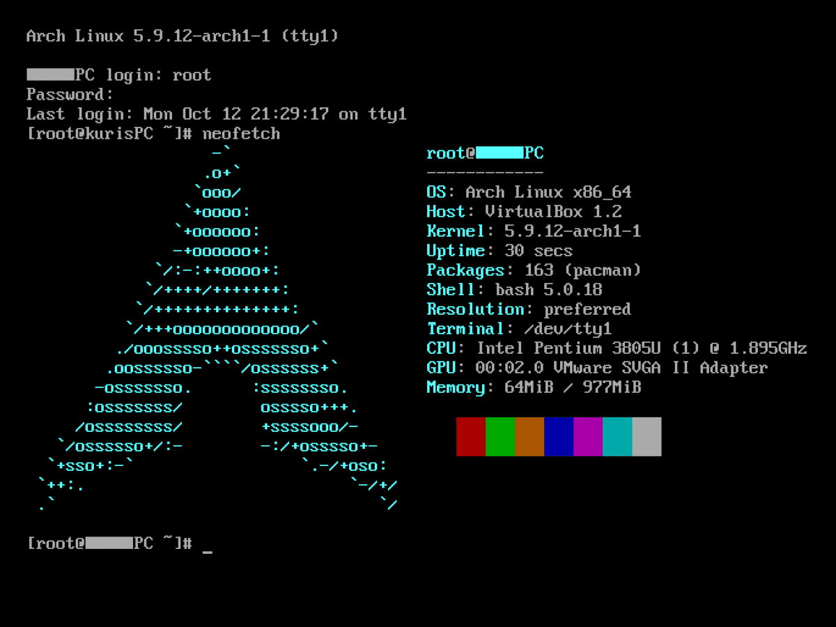 Reboot and Post-Installation